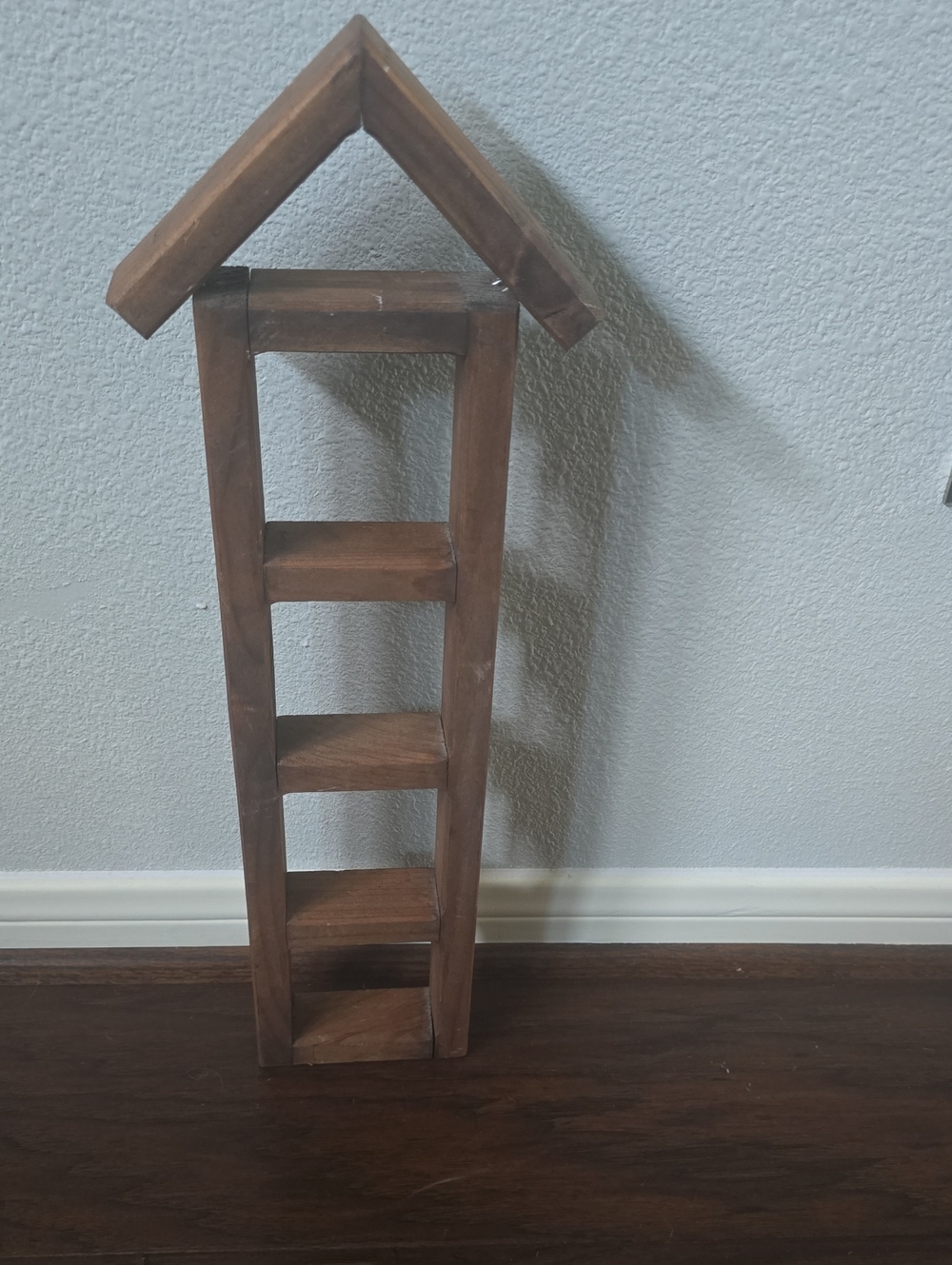 Rustic Brown Wood Wall Shelf Decor